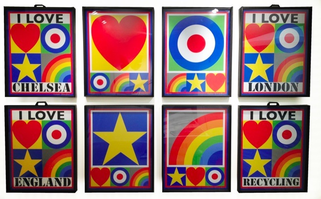 I Love London limited edition tinplate by Sir Peter Blake 